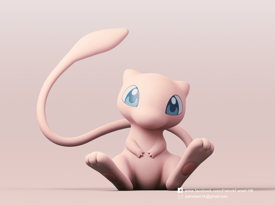 maullar pokemon forma alfiler 3d print model - Mito3D