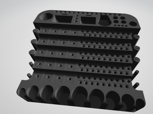 riese dremel werkzeug stand pinshape 3d print model - Mito3D