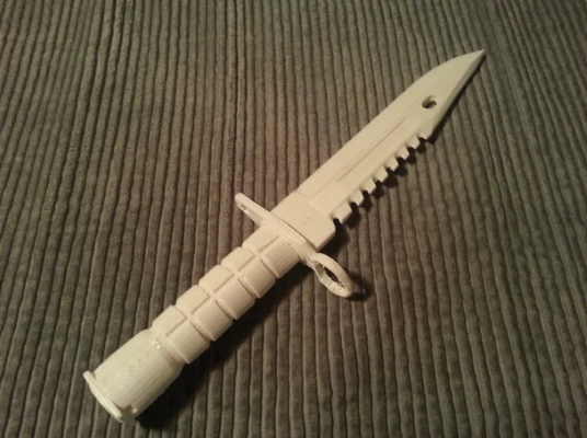m9 baionetta cs go coltello forma spillo csgo 3d print model - Mito3D