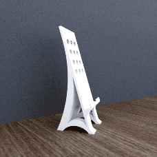 teléfono or tableta mesa estante soporte forma alfiler 3D print model - Mito3D