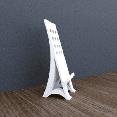 phone or tablet table stand pinshape 3d print model - Mito3D