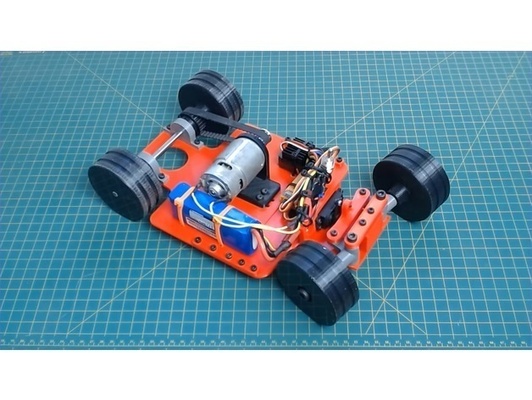 diy 3d gedruckt drift wagen pinshape ferngesteuertes auto 3d print model - Mito3D