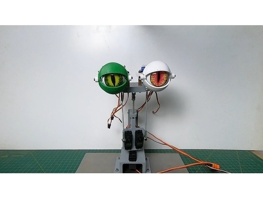 diy cou mécanisme animatronique marionnettes forme d'épingle 3d print model - Mito3D