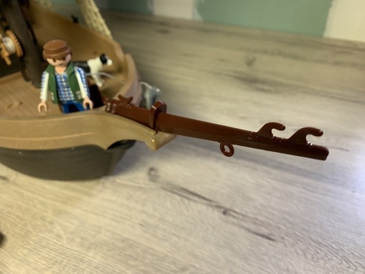 bote pirata playmobil belleza estera forma alfiler 3d print model - Mito3D