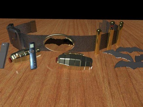 Batmans utility belt fertig pinshape Fortschritt Arbeit workinprogress dc comics Gürtel batman genial 3d print model - Mito3D