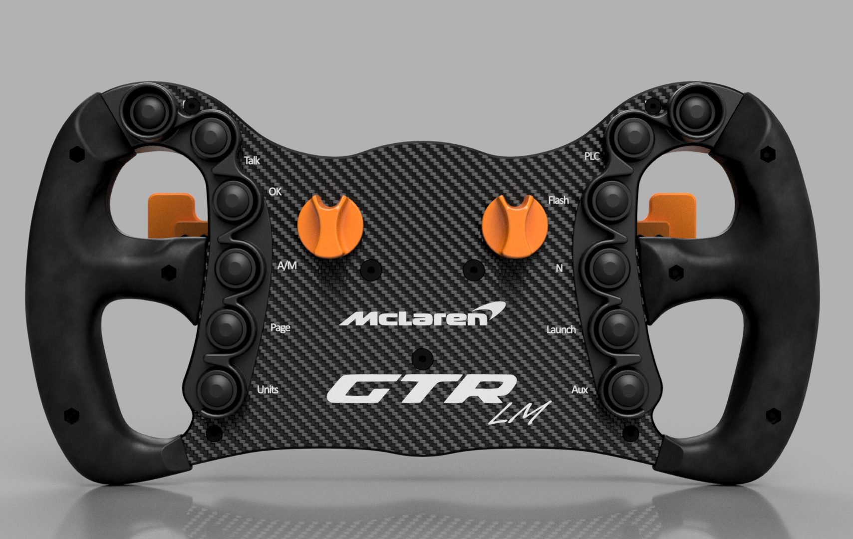 mclaren senna 720s gt3 steering wheel diy pinshape simracing 3D print model - Mito3D