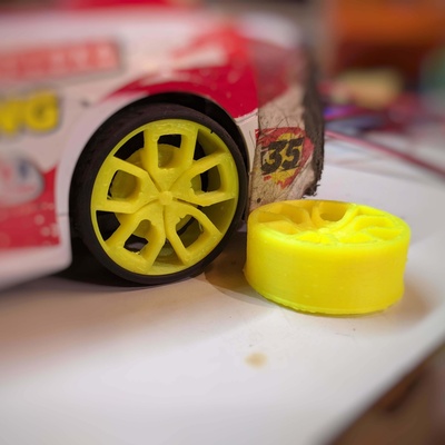 r c wheel rim replacement pinshape wheels 3d print model - Mito3D