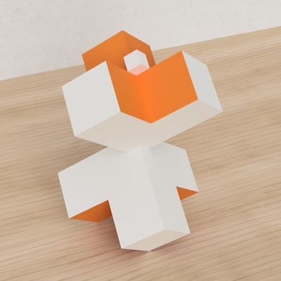 task 37 - express beauty pinshape cube 3d print model - Mito3D