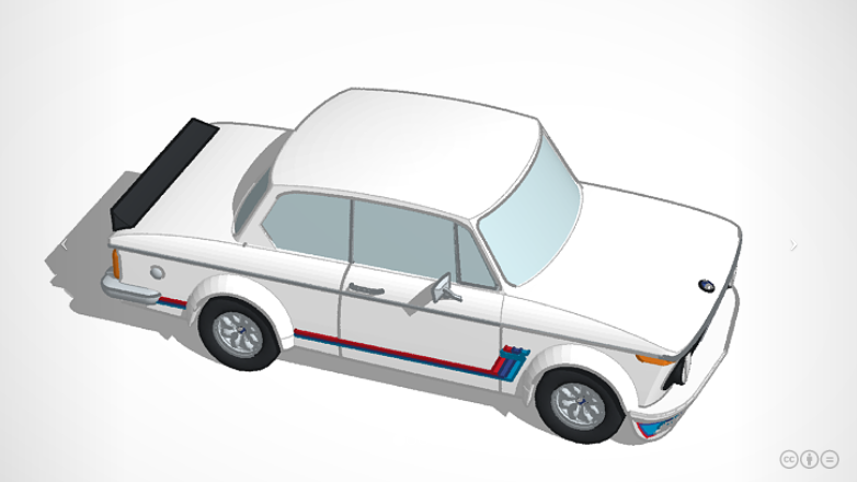 bmw 2002 turbo alfinete carro 3D print model - Mito3D