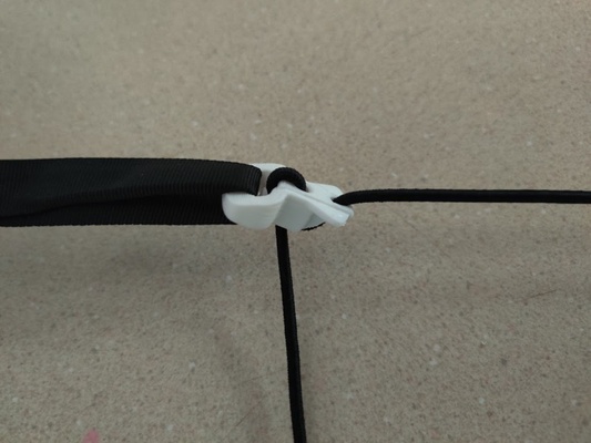 ultra non-slip cord lock thin shock pinshape linelock 3d print model - Mito3D
