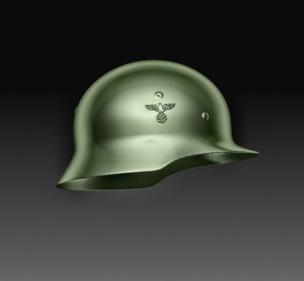 ww 2 german helmet pinshape armors 3d print model - Mito3D