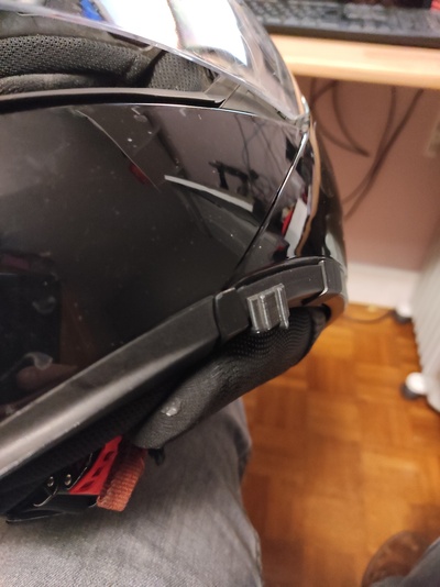 slider button helmet schuberth c3 pro pinshape 3d print model - Mito3D