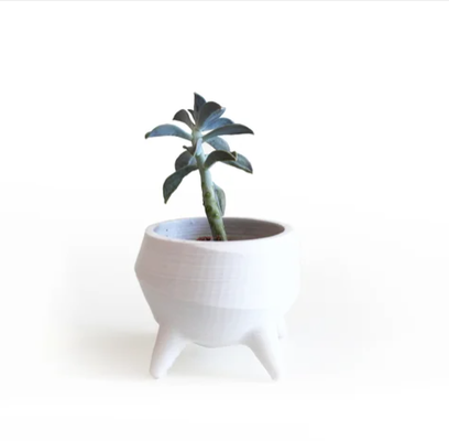 in piedi up fiore pentola forma spillo flower pots 3d print model - Mito3D