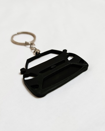 ford focus 2 facelift view keychain pinshape automotive 3d print model - Mito3D