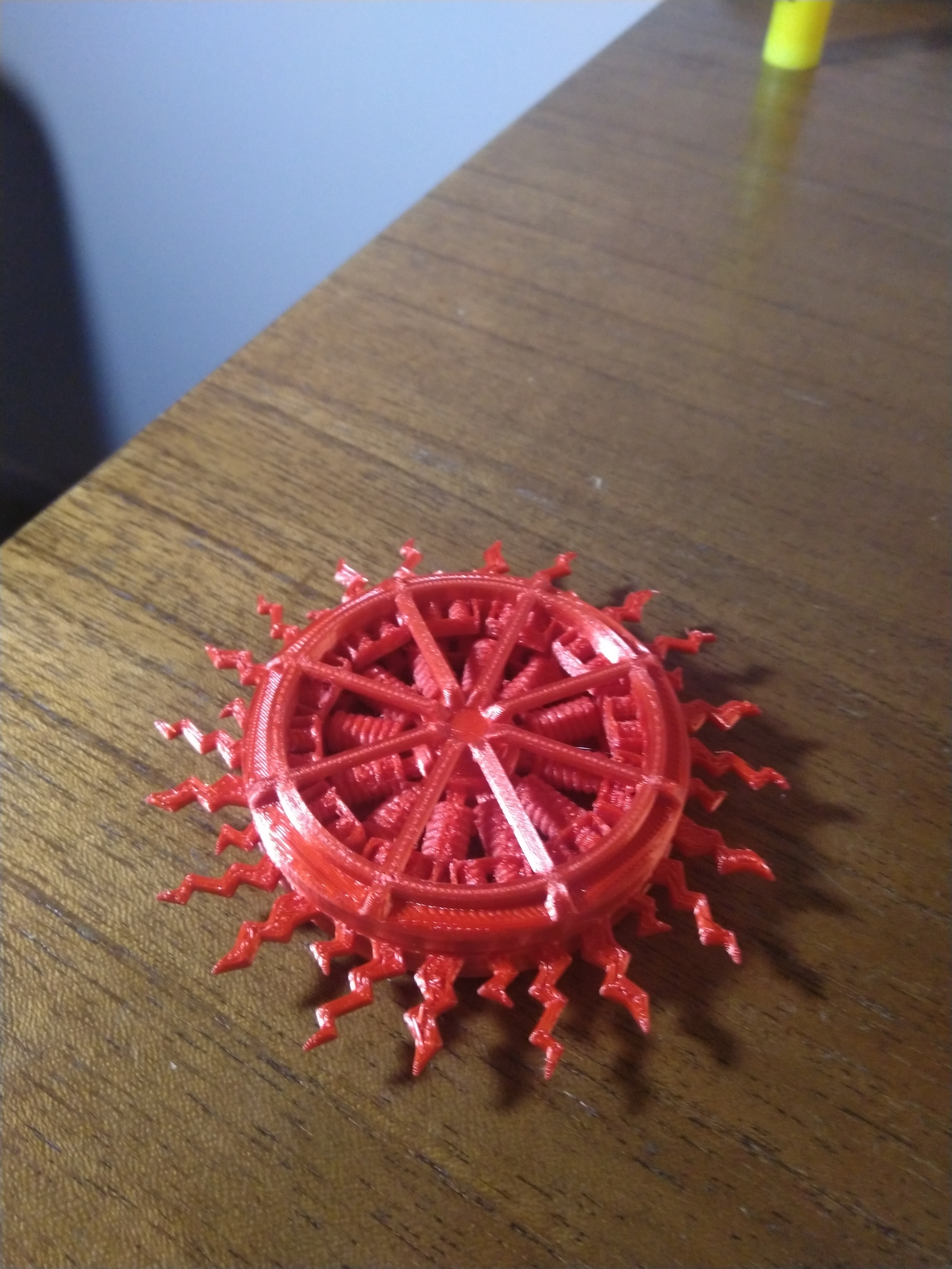 gerador inquietação spinner alfinete fidget 3D print model - Mito3D