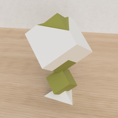 compito 38 esprimere bellezza forma spillo cubo 3d print model - Mito3D