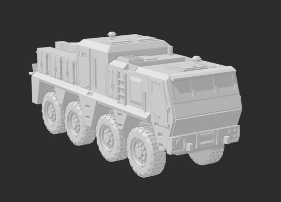 8x8 heavy recovery truck - 15mm scale pinshape 3d print model - Mito3D