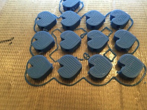 bracelet heart pinshape 3d-design 3d print model - Mito3D