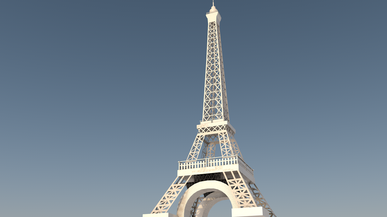 torre eiffel alfinete 3D print model - Mito3D