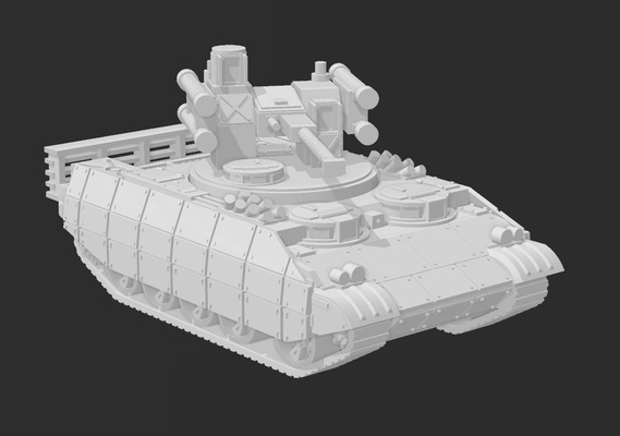btr t-55 fictitious armoured vehicle - 15mm pinshape 3d print model - Mito3D