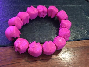 bracelet skulls pinshape 3d-design 3d print model - Mito3D