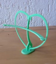 porta foto cuore pinshape dur stand fotoğraf kalp 3d print model - Mito3D