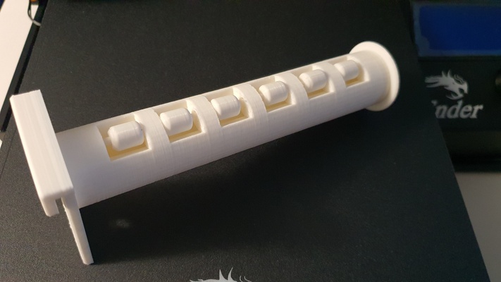 longue filament rouleau titulaire soutien ender 3 pro forme d'épingle 3d print model - Mito3D