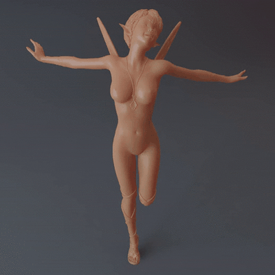 greeting morning sun pinshape fairy 3d print model - Mito3D