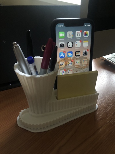 schreibtisch veranstalter pinshape desk organiser 3d print model - Mito3D