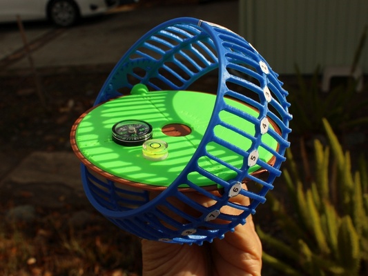 heliotrak güneş saati iğne şekli bilim 3d print model - Mito3D