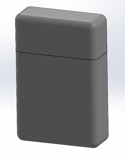 kart kulp destek iğne şekli card holder box 3d print model - Mito3D