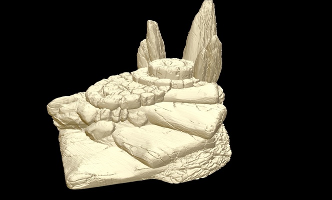 altar of doom pinshape terrain 3d print model - Mito3D