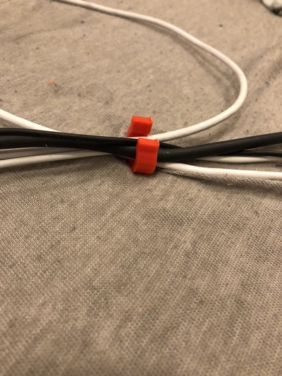 cable corbata forma alfiler pc 3d print model - Mito3D