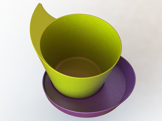 comma cup pinshape 3d print model - Mito3D