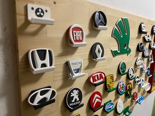 car brand - logo pinshape logos 3d print model - Mito3D