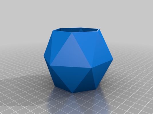 hexagon pflanze topf pinshape 3d print 3d print model - Mito3D