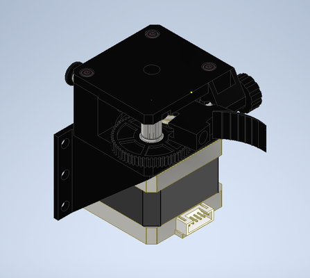 e3d titan extruder clone a stepper motor mount pinshape e3d-titan 3d print model - Mito3D