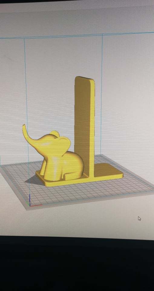 elefante livro ficar pé alfinete livros 3D print model - Mito3D