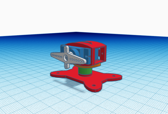 servo montar forma alfiler arduino 3d print model - Mito3D