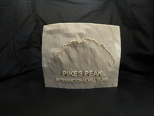 pikes peak international hill climb - 3d topotracks pinshape racetrack 3d print model - Mito3D