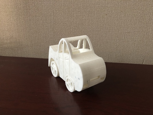 jouet voiture forme d'épingle 3d print model - Mito3D
