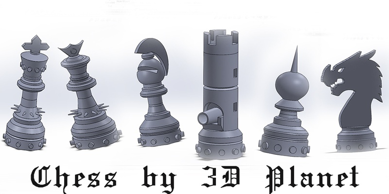 xadrez conjunto alfinete 3d print model - Mito3D