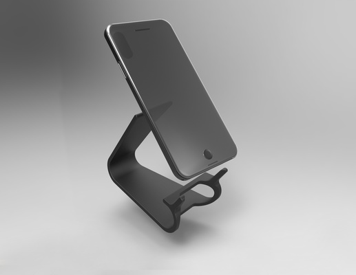 teléfono soporte estante fácil impresión forma alfiler phone support 3d print model - Mito3D