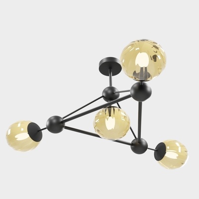 lustre 3d modèle forme d'épingle lampe 3d print model - Mito3D