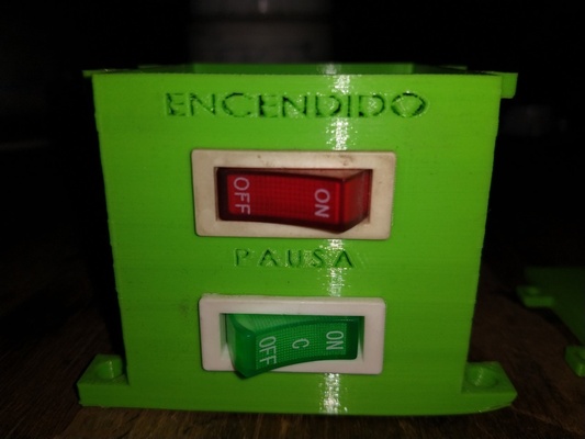 caja on-off pinshape 3d print model - Mito3D