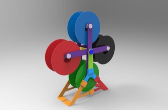filamento carosel pinshape bobina titolare filamentchallenge 3d print model - Mito3D