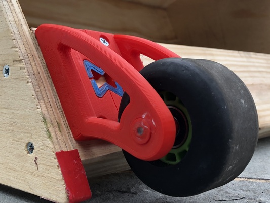 roue roulettes planche roulette forme d'épingle 3d print model - Mito3D