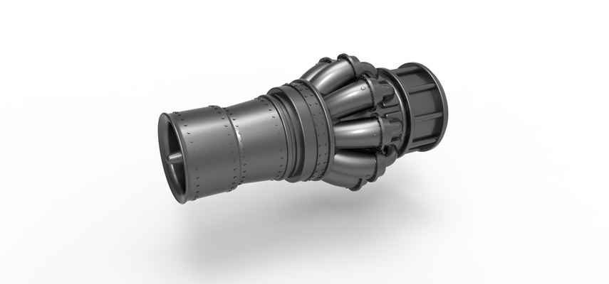 jato motor chave fob alfinete chaveiro 3d print model - Mito3D