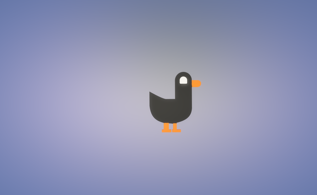 kurzgesagt duck pinshape youtube 3d print model - Mito3D