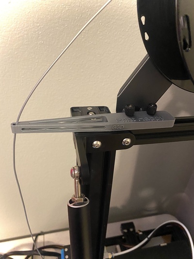 filament spool mount holder v2 pinshape 3d-printer-accessory 3d print model - Mito3D